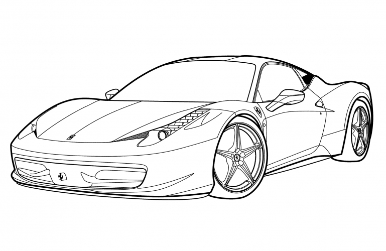 Ferrari Italia coloring page