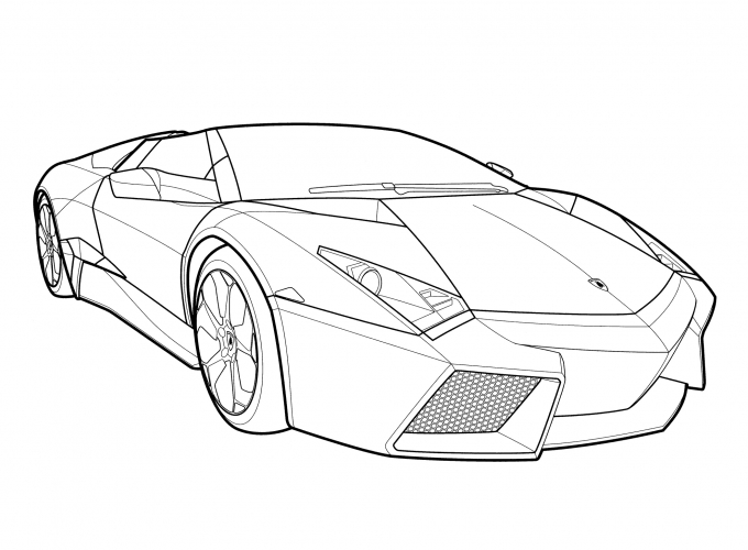 Lamborghini Reventon Roadster coloring page