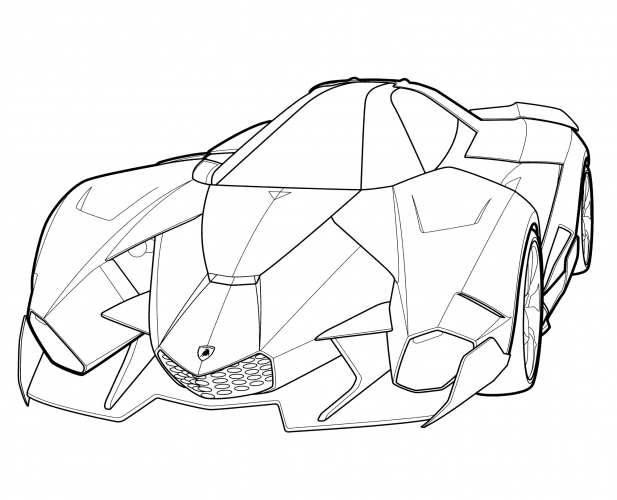 Lamborghini Egoista Concept coloring page