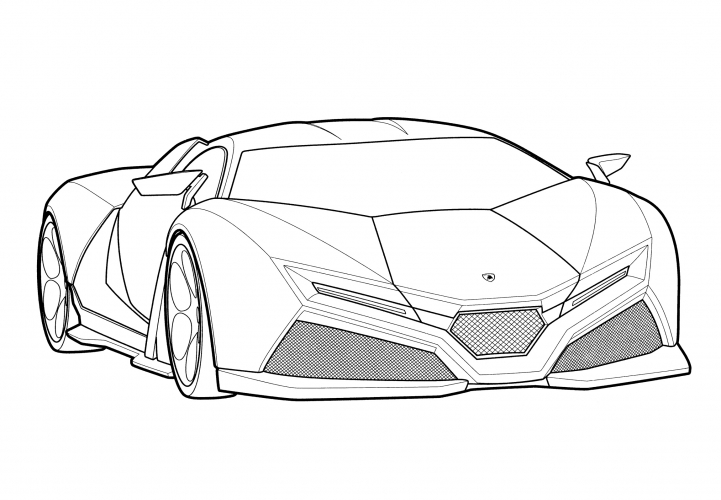 Lamborghini Madura 3 coloring page