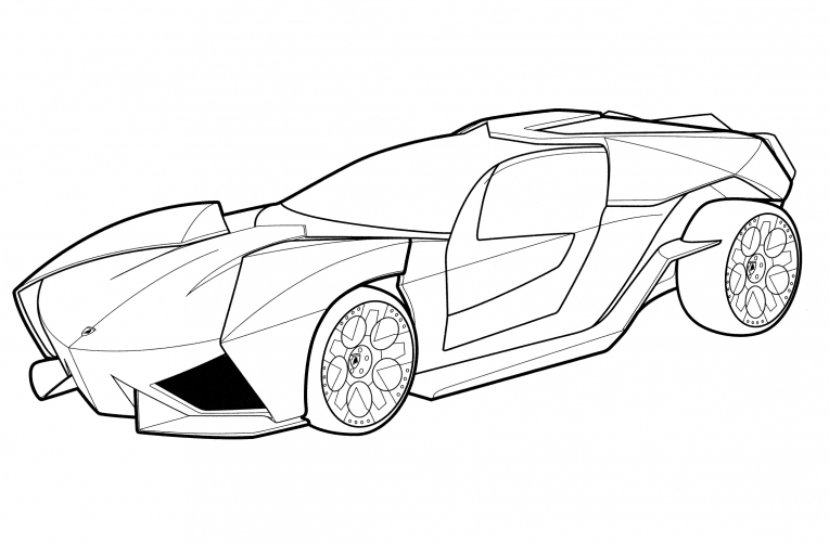 Lamborghini Ankonian coloring page