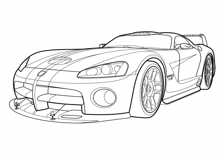 Dodge Viper Coupe coloring page