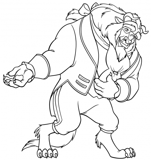 Beast in a Tuxedo coloring page