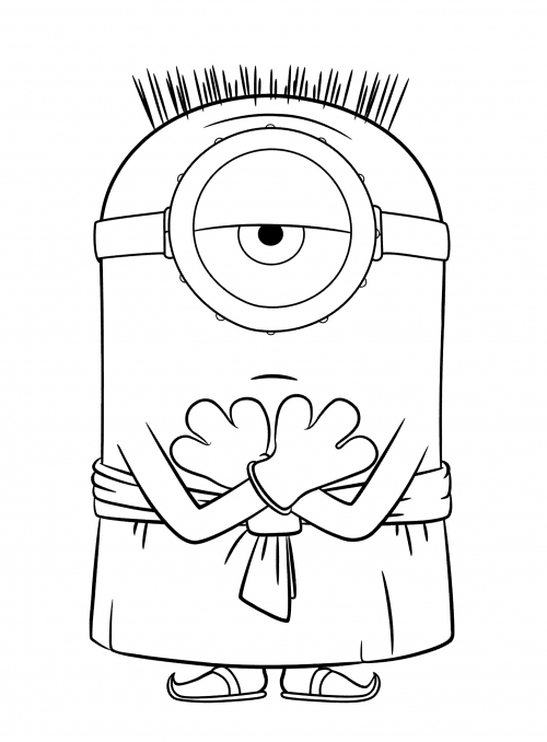 Evil Carl coloring page