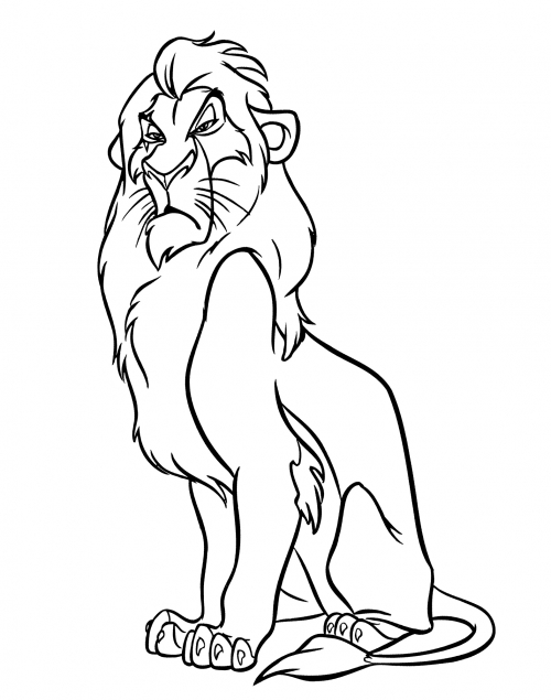 Terrible Scar coloring page