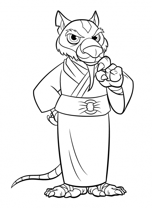 Wise Splinter coloring page