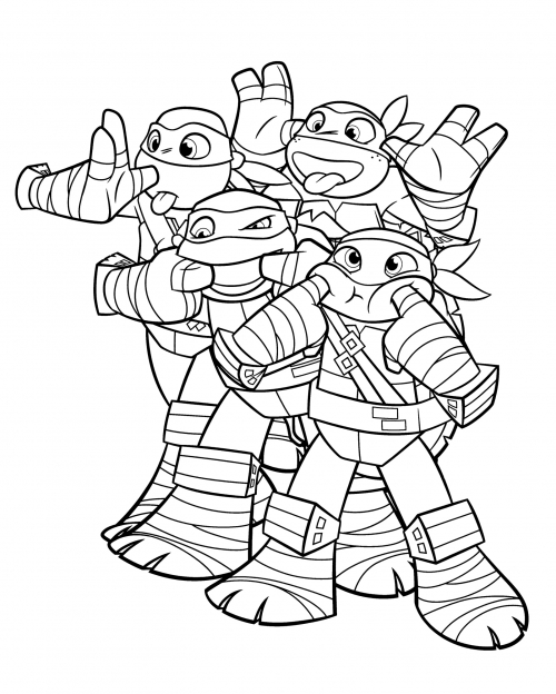 Merry Brothers coloring page