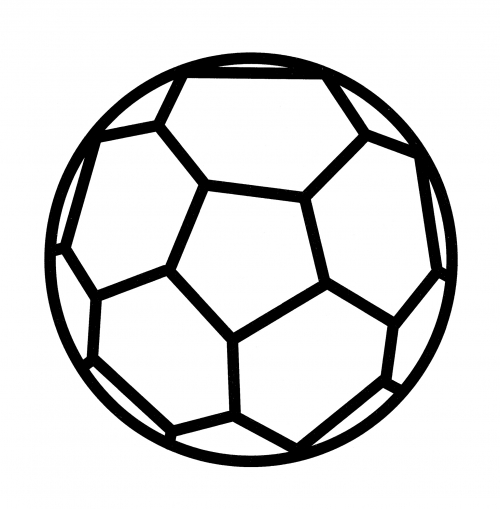 Football ball coloring page
