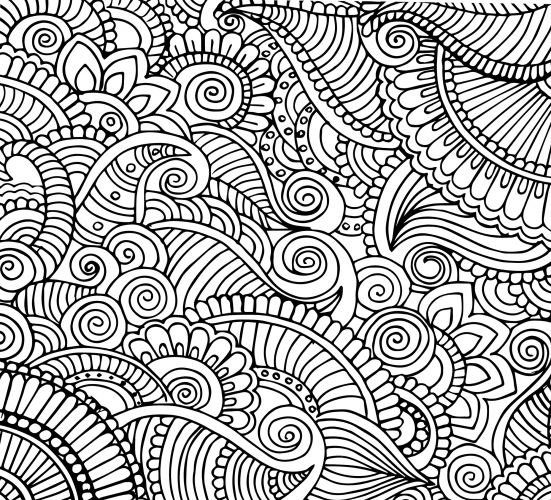 Unusual patterns anti-stress coloring page