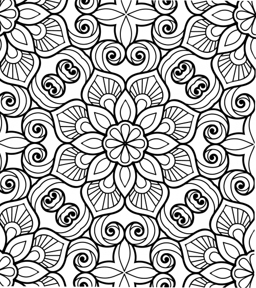 Mandala of Desire coloring page