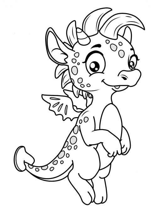 Earth dragon coloring page