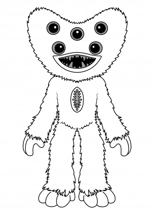 Many-eyed Killy Willy coloring page