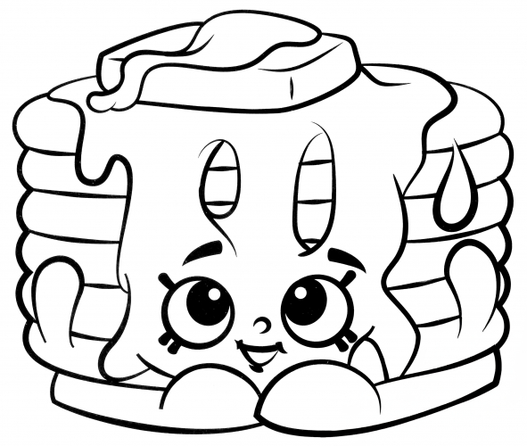 Pamela Pancake coloring page