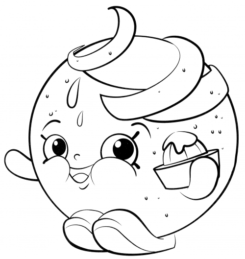 Sweet Juicy Orange coloring page