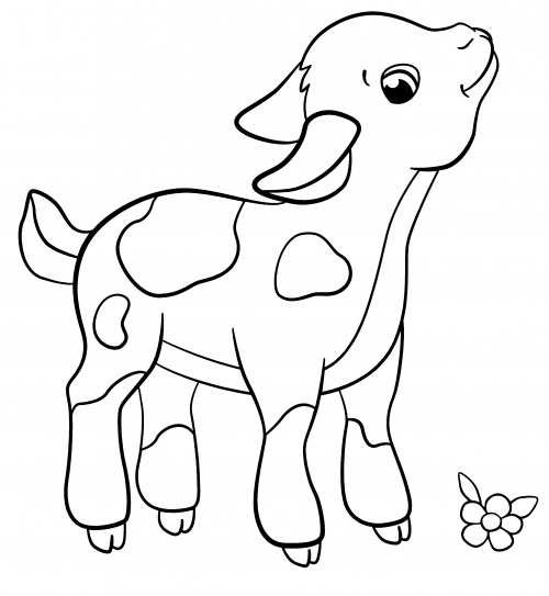 Proud kid coloring page