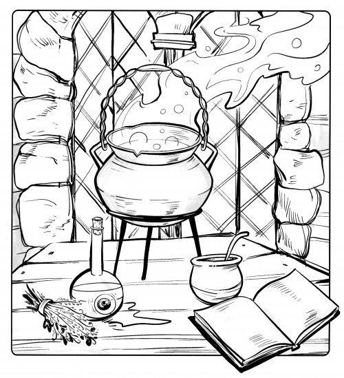 Potions Class coloring page