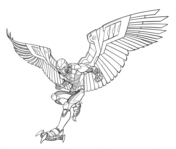 Vulture Marvel coloring page