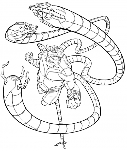 Doctor Octopus coloring page