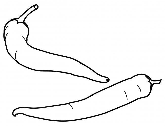 Сayenne pepper coloring page