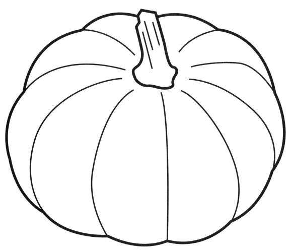 Beautiful pumpkin coloring page