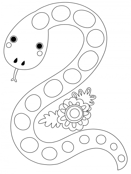 Good Snake coloring page