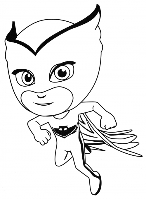 Owlette coloring page