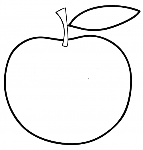 Nice apple coloring page