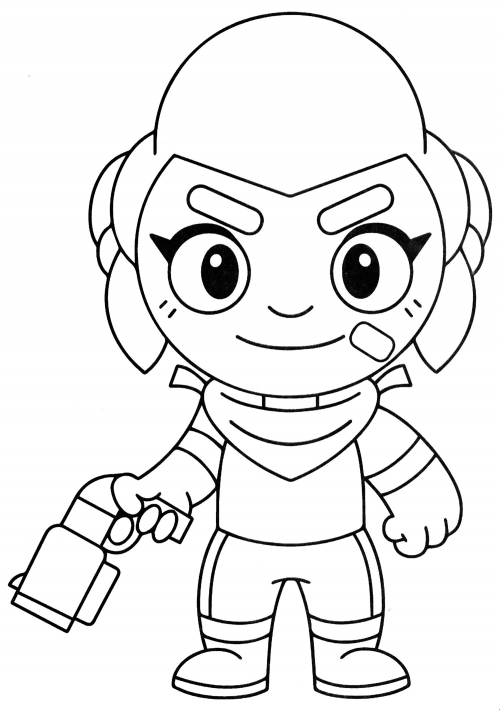 Shelly coloring page