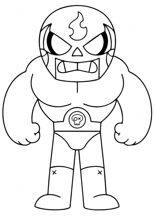 El Primo coloring page