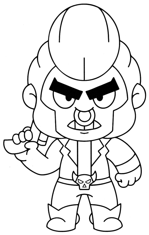 Bull coloring page