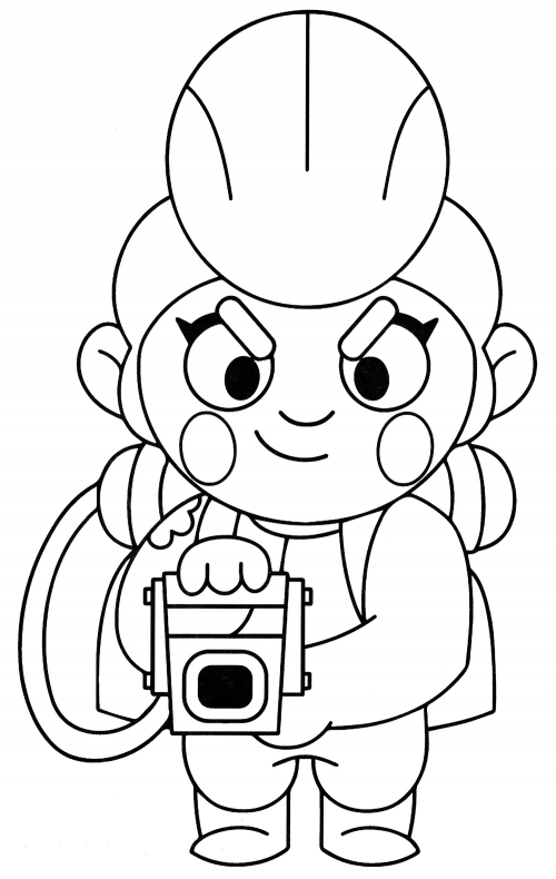 Pam coloring page