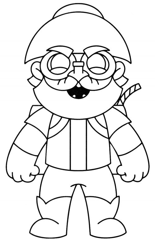 Classic Dynamike coloring page