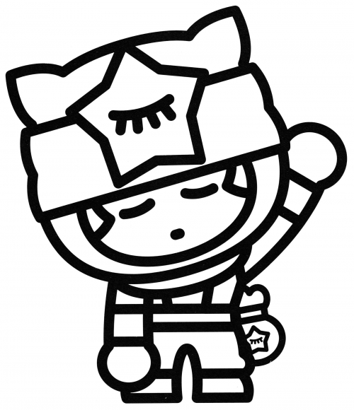Sandy coloring page