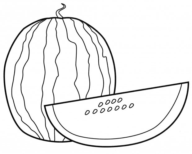 The Big Watermelon coloring page