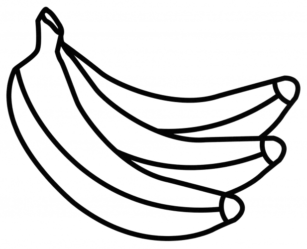 Bunch of bananas coloring page