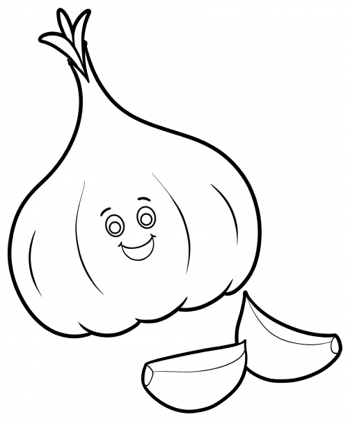 Stinging garlic coloring page