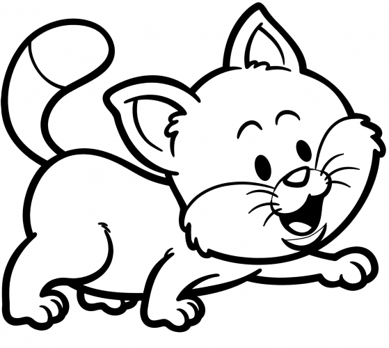 Kitty paces coloring page