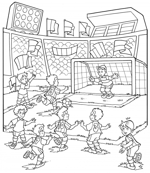 Offside coloring page