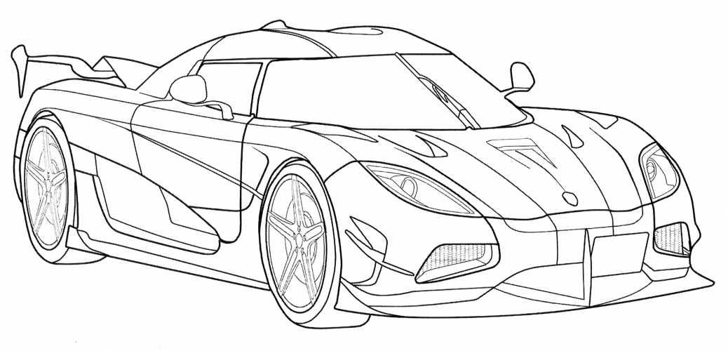 Koenigsegg Agera RSR coloring page